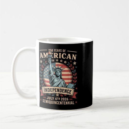 America 250th Anniversary 250 Years America  Koffiemok (Links)