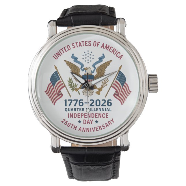 America 250th Anniversary, 250th Anniversary 4th  Horloge (Voorkant)