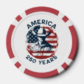 America 250th Anniversary Cowboy 1776-2026 Poker Chips (Achterkant)