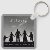 America 250th Anniversary Eagle Custom Keychain (Achterkant)