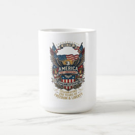 America 250th Anniversary Patriotic 1776 Freedom  Koffiemok