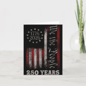 America 250th Birthday Us Flag 250 Years We The Pe Kaart (Voorkant)