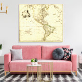 America 3 canvas afdruk (Insitu (Woonkamer))