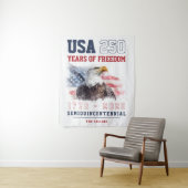 America 4th of July USA 250th Anniversary Party Wandkleed (In situ)