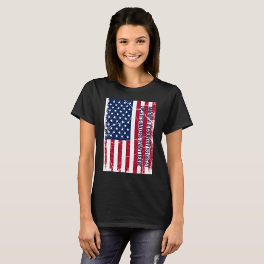 America a country so great even it's Haters won't  T-shirt (Voorkant volledig)
