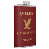 America a Vintage Brew Eagle 1775 - 2026  Heupfles (Rechts)