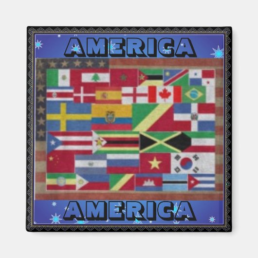 AMERICA AMERICA Magnet (Voorkant)
