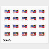 America Antiqua Barbuda Ronde Sticker (Vel)