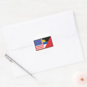 America Antiqua Barbuda Ronde Sticker (Envelop)