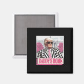 America Back Daddy's Home Grappig Roze Donald Trum Magneet (Voorkant / Achterkant)