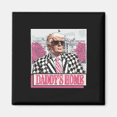 America Back Daddy's Home Grappig Roze Donald Trum Magneet (Voorkant)