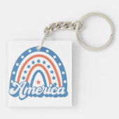 America Boho Retro Sleutelhanger (Achterkant)