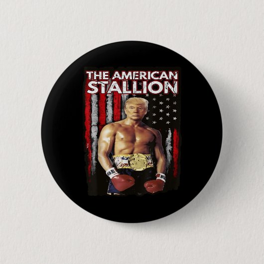 America Boxer Trump Rocky Trump Meme Trump 2024, Ronde Button 5,7 Cm (Voorkant)
