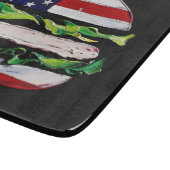 America Burger (Zwart Schilderij Nr. 5) Snijplank (Hoek)