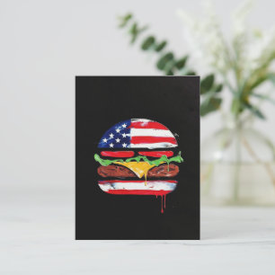 America Burger (Zwart Schilderij Nr. 6) Briefkaart
