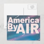 America By Air vintage-poster Briefkaart (Voorkant / Achterkant)
