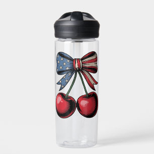 America Cherry op 4 juli Onafhankelijkheidsdag Waterfles