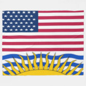 AMERICA COLUMBIA FLEECE DEKEN (Voorkant (Horizontaal))