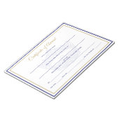 America Crown Certificates-Award Notitieblok (Schuin)