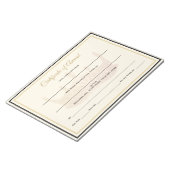 America Crown Certificates-Award Notitieblok (Schuin)