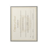 America Crown Certificates-Award Notitieblok (Linkerzijde)