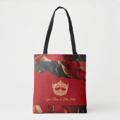 America Crown Ink Marble Canvas tas (Voorkant)