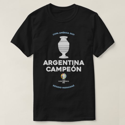 America Cup 2021 Argentinië Kampioen T-shirt (Design voorkant)