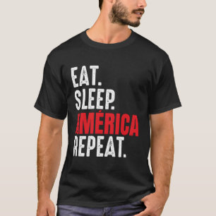 America de Cali Eet Slaap Herhaal Fan Colombia T-shirt