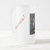 AMERICA DONALD TRUMP NOT GUILTY! 3 GLASS DESIGN  MATGLAS BIERPUL (Voorkant links)