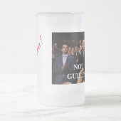 AMERICA DONALD TRUMP NOT GUILTY! 3 GLASS DESIGN  MATGLAS BIERPUL (Center)