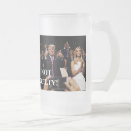 AMERICA DONALD TRUMP NOT GUILTY! 3 GLASS DESIGN  MATGLAS BIERPUL