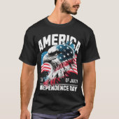 America Eagle Independence Day T-shirt (Voorkant)