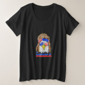 America Eagle Vets 4th of July Graphic Grote Maat T-shirt (Design voorkant)