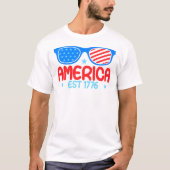 America EST 1776 Verenigde Staten Onafhankelijkhei T-shirt (Voorkant)
