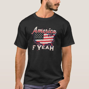 America F Yeah Shirt voor vrijheidsliefhebbers