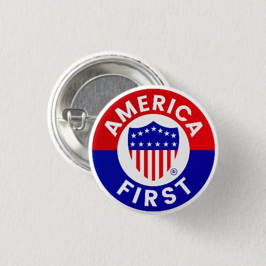 America First Committee Campaign Badge Button (Voorkant /achterkant)