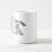 AMERICA FIRST - Est. 1776 Koffiemok (Voorkant links)