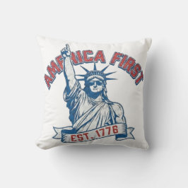 AMERICA FIRST - Est. 1776 Kussen