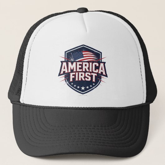 America First - Hoed Trucker Pet (Voorkant)