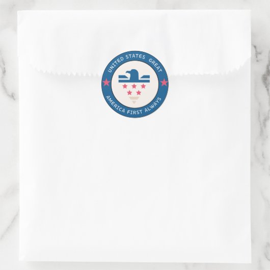 America First logo sticker (Tas)