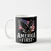 America First Patriotic Bald eagle July 4th Koffiemok (Links)
