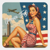 America First Pin Up Stickers (Voorkant)