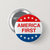 "AMERICA FIRST" RONDE BUTTON 5,7 CM (Voorkant /achterkant)