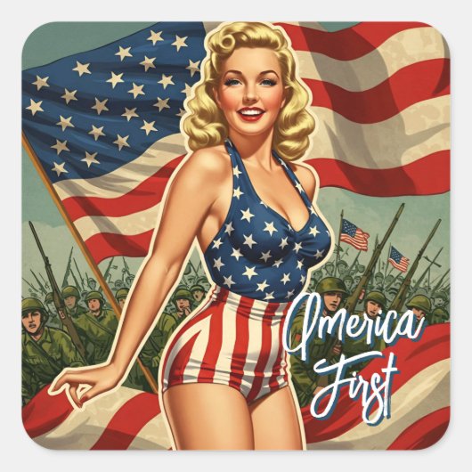 America First Rosie Stickers (Voorkant)