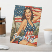 America First Susan Lee 8x10 Reclamebord Met Voetstuk (Insitu)