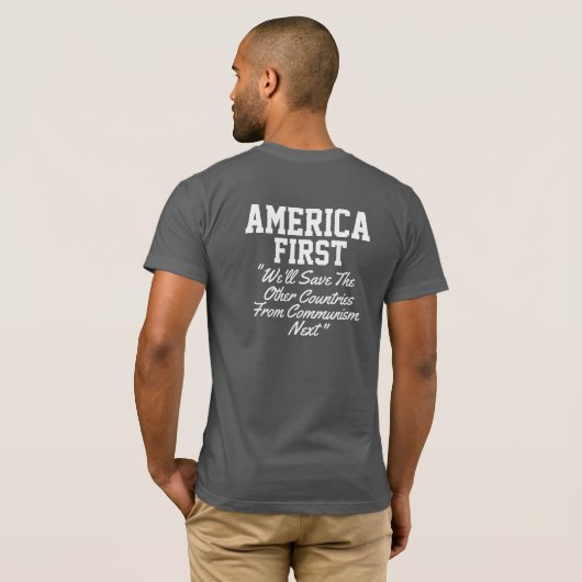 America First T-Shirt (Achterkant volledig)