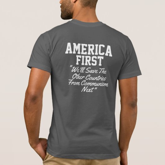 America First T-Shirt (Achterkant)