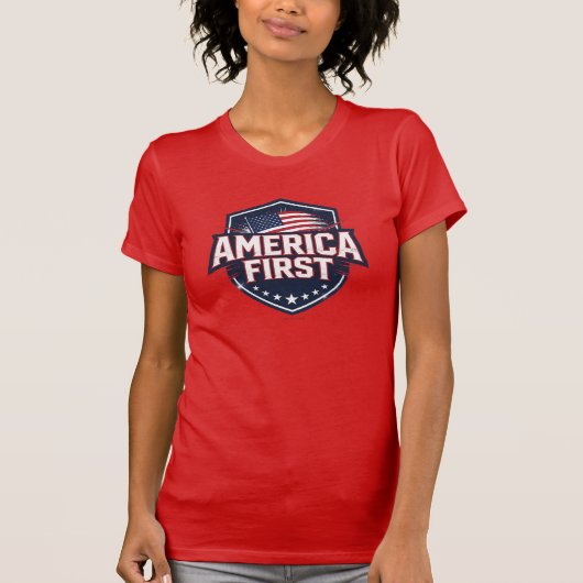 America First - T-Shirt (Voorkant)