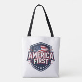 America First - Totaal Tote Bag (Achterkant)