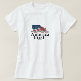 America First Trump citaat patriottische vlag T-shirt